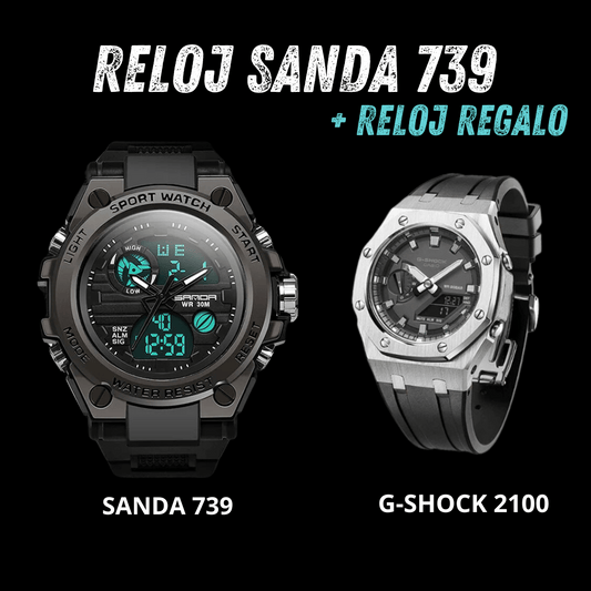 RELOJ SANDA 739 + REGALO