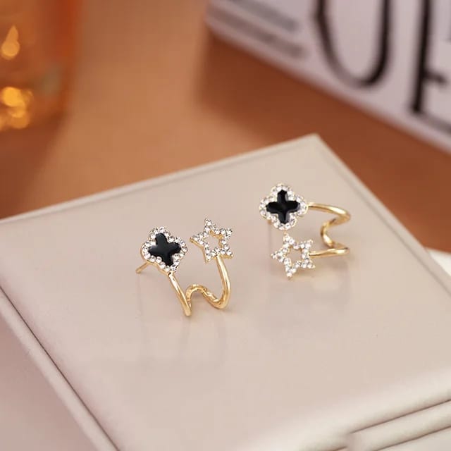 Combo Paris Encanto Dorado - Collar y Par de Aretes - Colección Europea