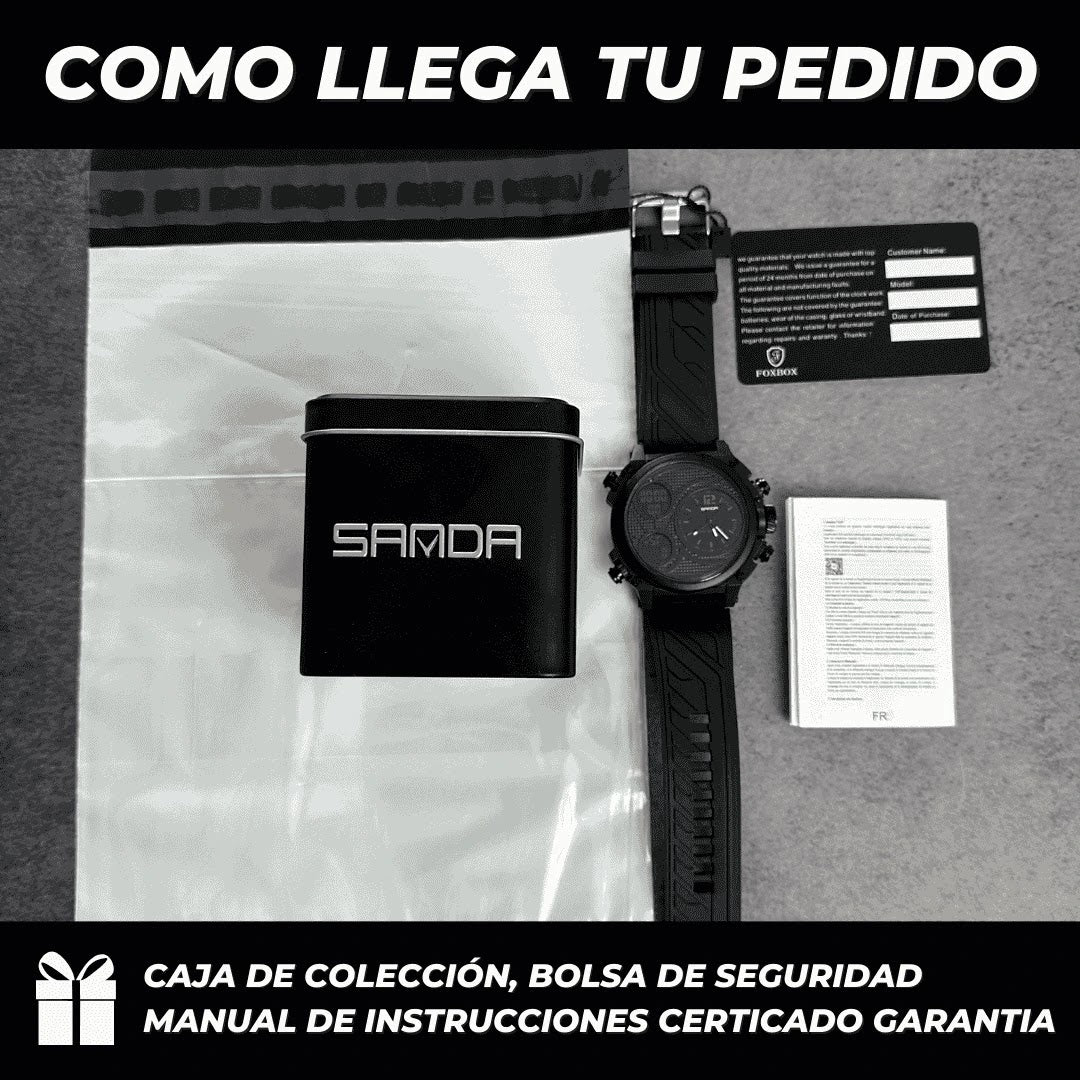 RELOJ SANDA 3002 NEGRO - P1