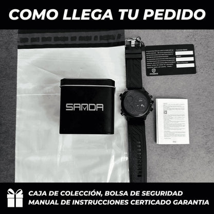 RELOJ SANDA 3002 NEGRO - P1