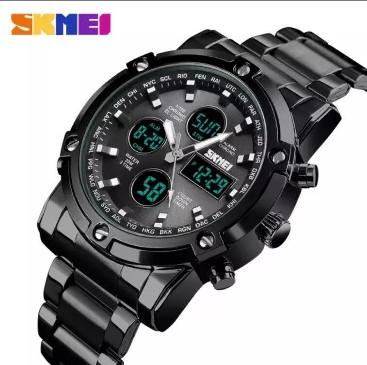 RELOJ EN ACERO SKMEI 1389